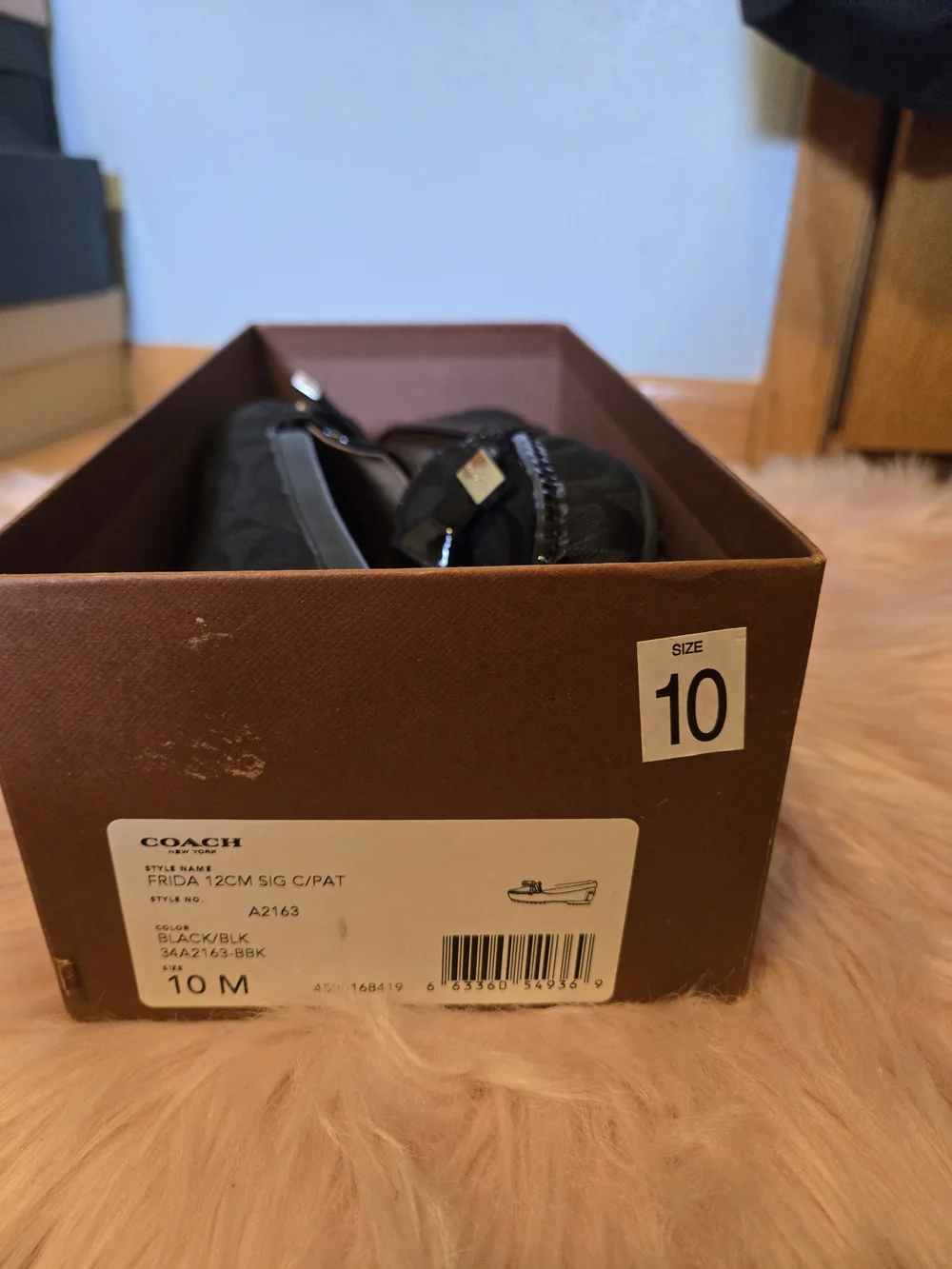 Coach Black Signature Patent Trim Loafers for Women - Picture 6 of 6